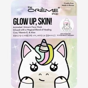 CREME- Glow Up, Skin- Unicorn Face Sheet Mask